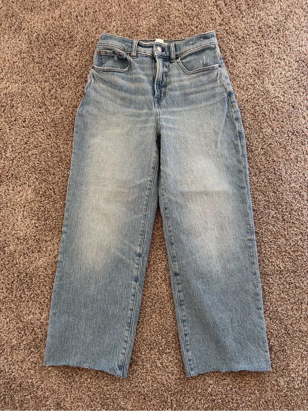 Madewell The Perfect Vintage Wide-Leg Crop Jeans – Size 26